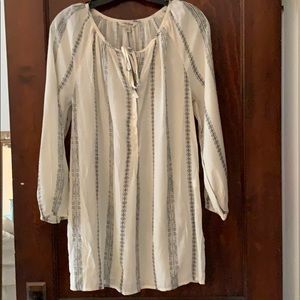 Lucky Brand tie neck tunic